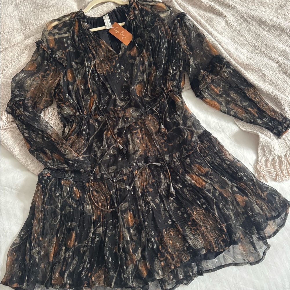 Scarlett Poppies Black and Brown Dress NWT